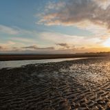 Sunset over Ardrossan Beach, Scotland