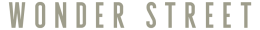 WONDER STREET wordmark logo with tall, spaced letters